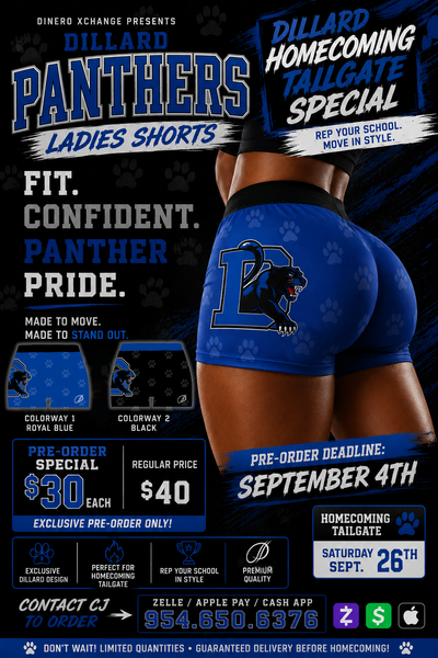 HBHS Collection™ — Dillard Panthers Ladies Short Tights